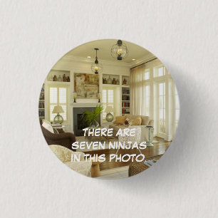 Seven Ninjas... 3 Cm Round Badge