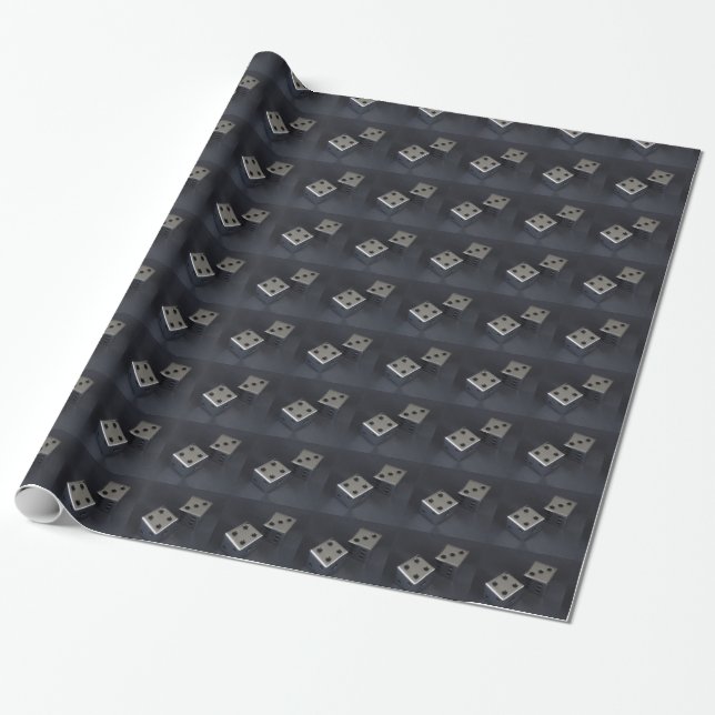 Seven Out Craps Wrapping Paper (Unrolled)