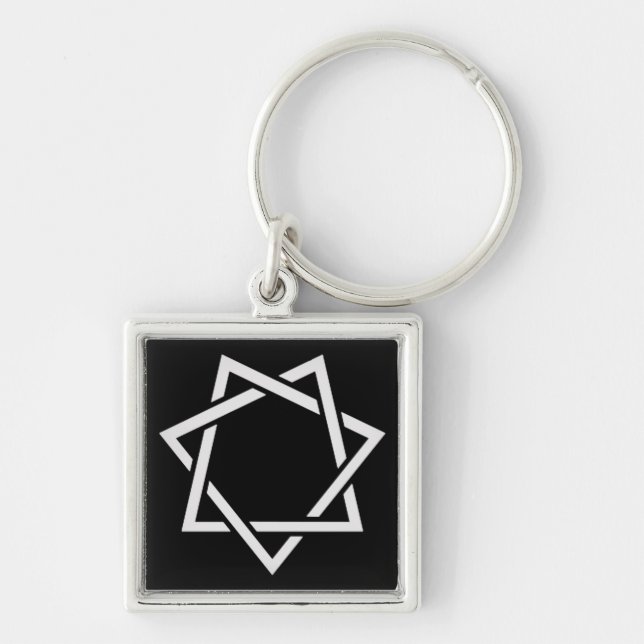 Seven Pointed Star Key Ring (Front)