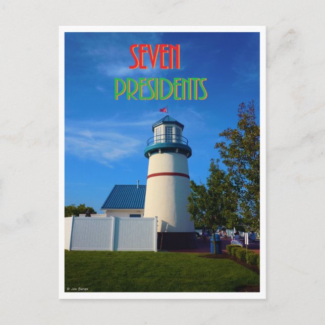Seven Presidents Lighthouse Postcard (Front)