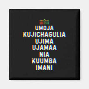 Seven Principles Of Kwanzaa Happy Kwanzaa 10  Magnet