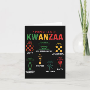 Seven Principles Of Kwanzaa Happy Kwanzaa 3 Card