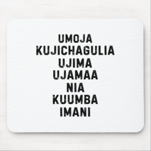 Seven Principles Of Kwanzaa Happy Kwanzaa 5  Mouse Pad