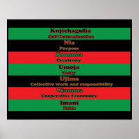 Seven Principles of Kwanzaa (Horizontal)
