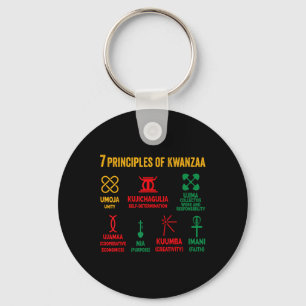 Seven Principles Of Kwanzaa Men Women Kids Kwanzaa Key Ring