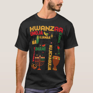 Seven Principles Of Kwanzaa Proud African American T-Shirt