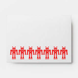 Seven Red Robots Envelope
