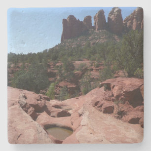 Seven Sacred Pools in Sedona Arizona Stone Coaster