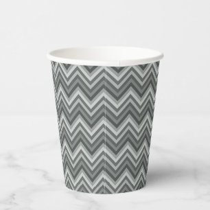 Seven Shades of Grey Zig Zag Paper Cups