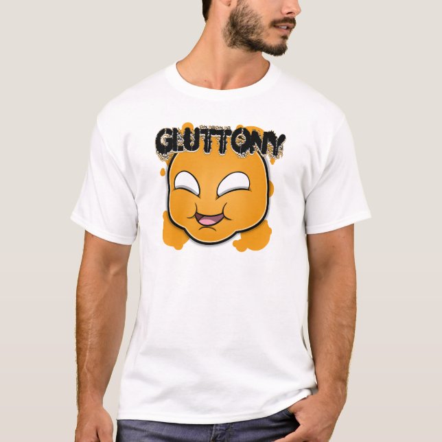 Seven Sins Faces - Gluttony T-Shirt (Front)