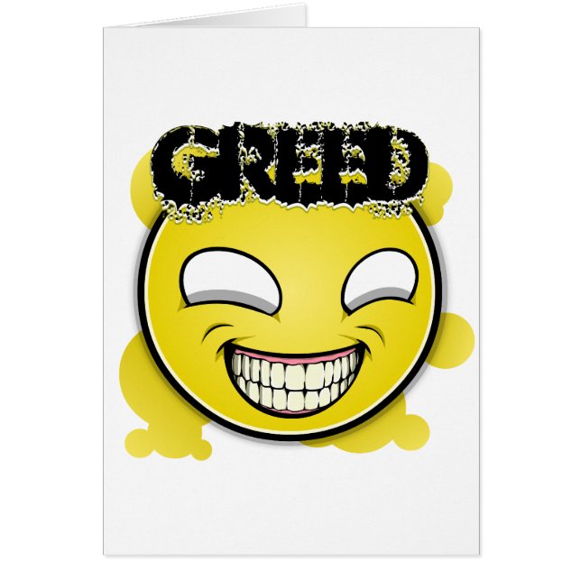 Seven Sins Faces - Greed (Front)