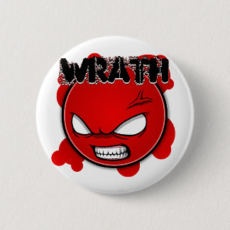 Seven Sins Faces - Wrath 6 Cm Round Badge