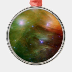 Seven Sisters Pleiades Stars Space Metal Ornament