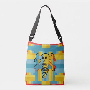SEVEN SKULL BY MASANSER PIXELAT CROSSBODY BAG