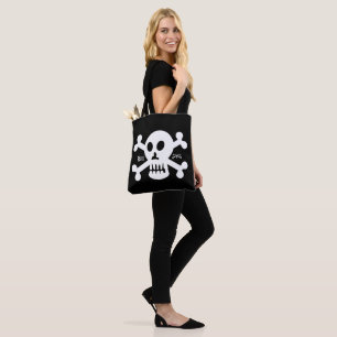 SEVEN SKULL BY MASANSER PIXELAT TOTE BAG