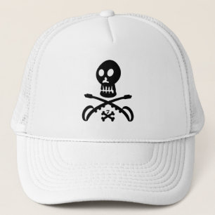 SEVEN SKULL BY MASANSER PIXELAT TRUCKER HAT