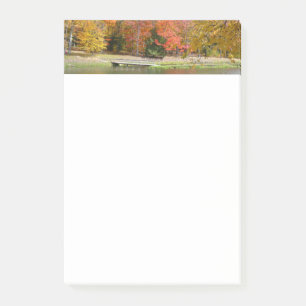 Seven Springs Fall Bridge III Autumn Landscape Post-it Notes