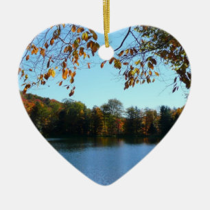 Seven Springs Fall Trees and Pond Ceramic Tree Decoration