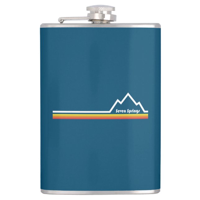 Seven Springs, Pennsylvania Hip Flask (Front)