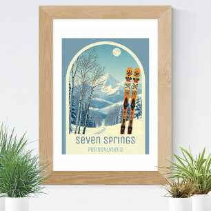 Seven Springs Pennsylvania ski resort Poster