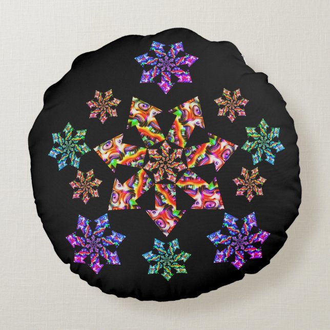 Seven Star Mantis Round Cushion (Back)
