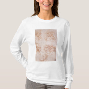 Seven Studies of Grotesque Faces (red chalk on pap T-Shirt