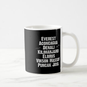 Seven Summits Gift Mountain Peaks Of The World Cli Coffee Mug