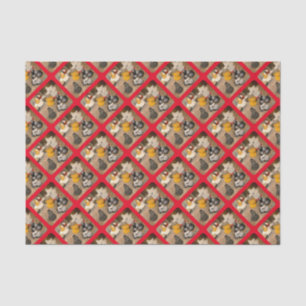 Seven Trumpeter Pigeons Tissue Paper