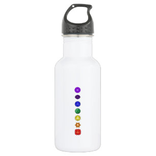 Seven vertical chakras 532 ml water bottle
