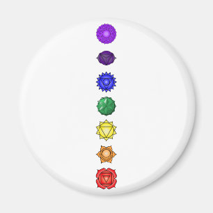Seven vertical chakras magnet