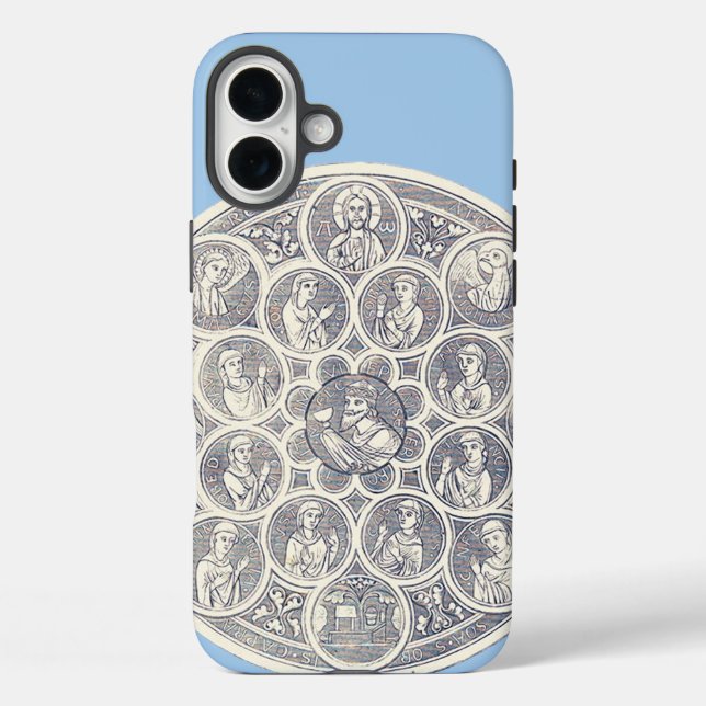 Seven virtues and Jesus Christ Case-Mate iPhone Case (Back)