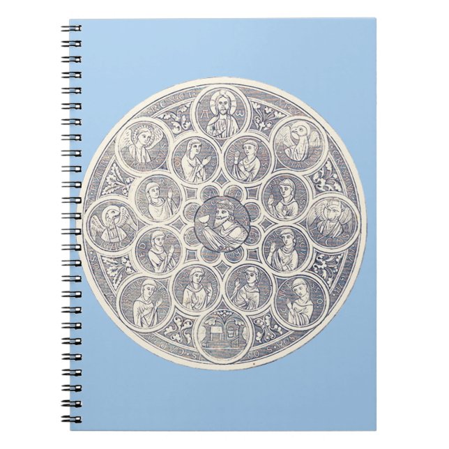 Seven virtues and Jesus Christ Notebook (Front)