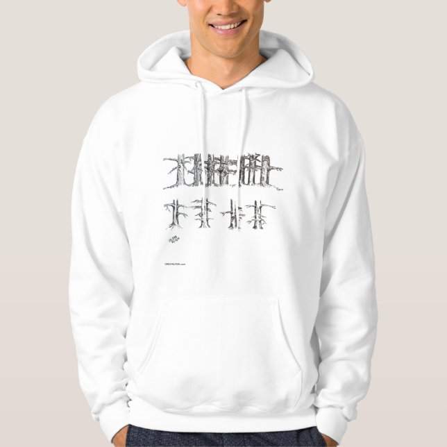 Seven vs Four Tree Art Hoodie (Front)