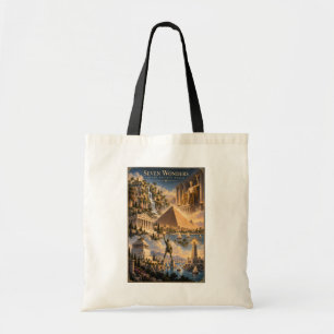 Seven Wonders of the World Historical Art Tote Bag