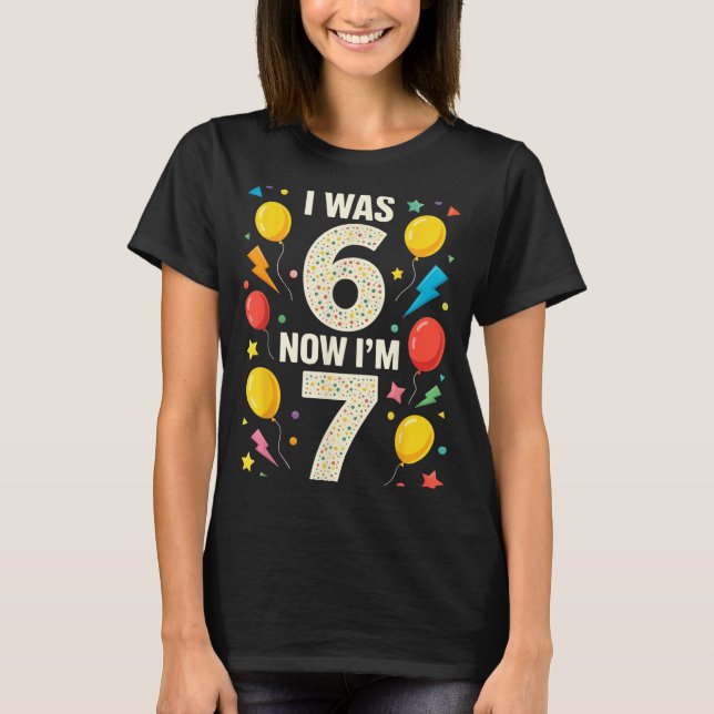 Seven Year Old Birthday 7 Year Old For Kids Girls  T-Shirt (Front)