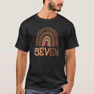 Seven Year Old Rainbow 7th Birthday Decorations Fo T-Shirt