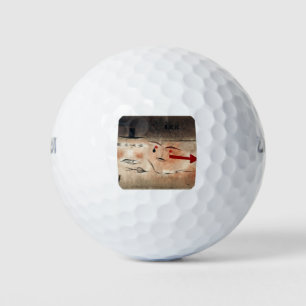 Seventeen, crazy (1923) by paul klee golf balls