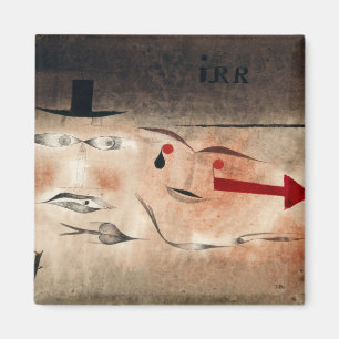 Seventeen, crazy (1923) by paul klee magnet