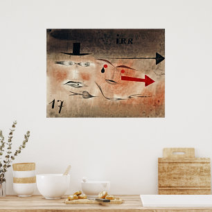 Seventeen Crazy - Paul Klee Surrealist Poster