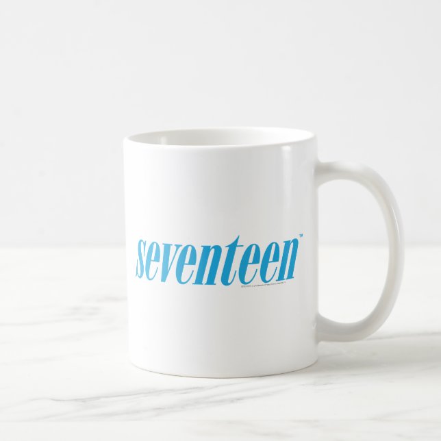 Seventeen Logo-Aqua Coffee Mug (Right)