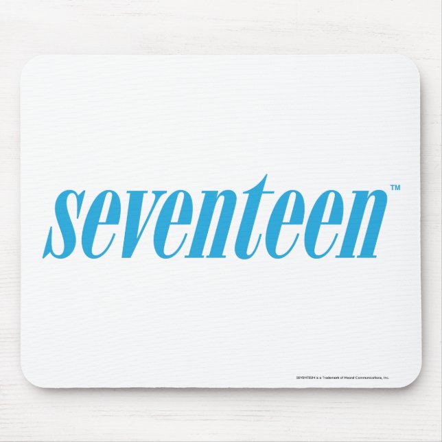 Seventeen Logo-Aqua Mouse Pad (Front)