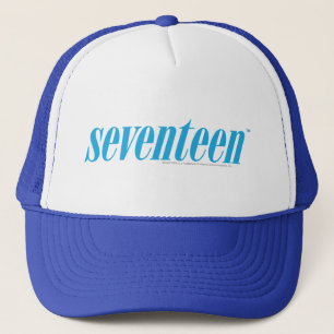 Seventeen Logo-Aqua Trucker Hat