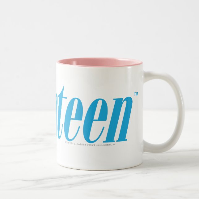 Seventeen Logo-Aqua Two-Tone Coffee Mug (Right)