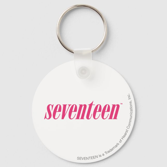 Seventeen Logo-Magenta Key Ring (Front)