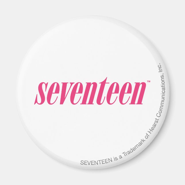 Seventeen Logo-Magenta Magnet (Front)