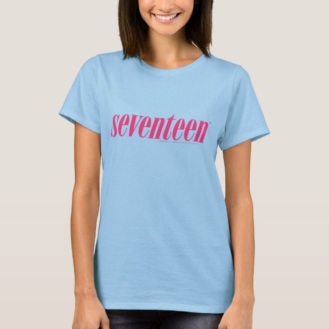 Seventeen Logo-Magenta T-Shirt (Front)