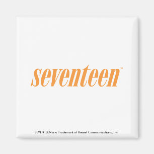 Seventeen Logo-Orange Magnet