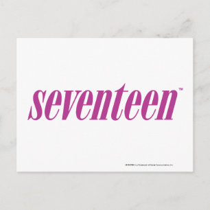 Seventeen Logo-Purple Postcard