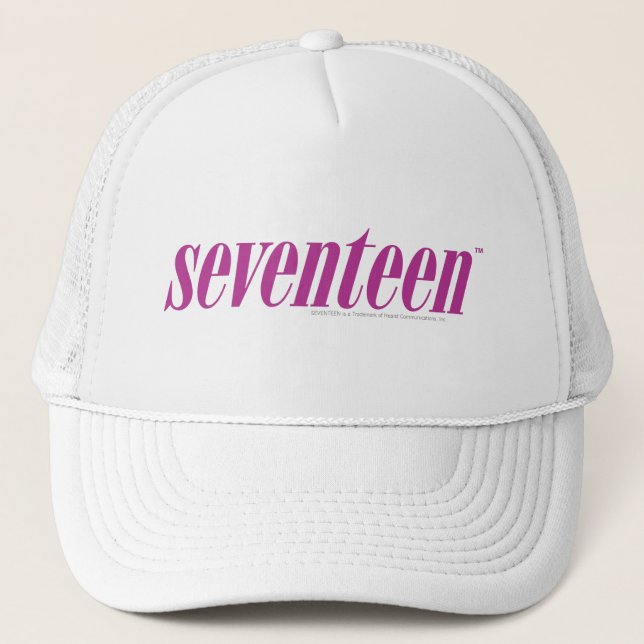 Seventeen  Logo-Purple Trucker Hat (Front)