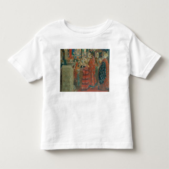 Seventeenth Century Russian Women at Church Toddler T-Shirt (Front)